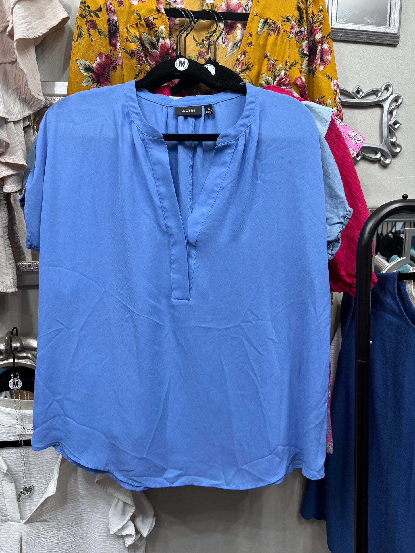 Light Blue Sheer Top