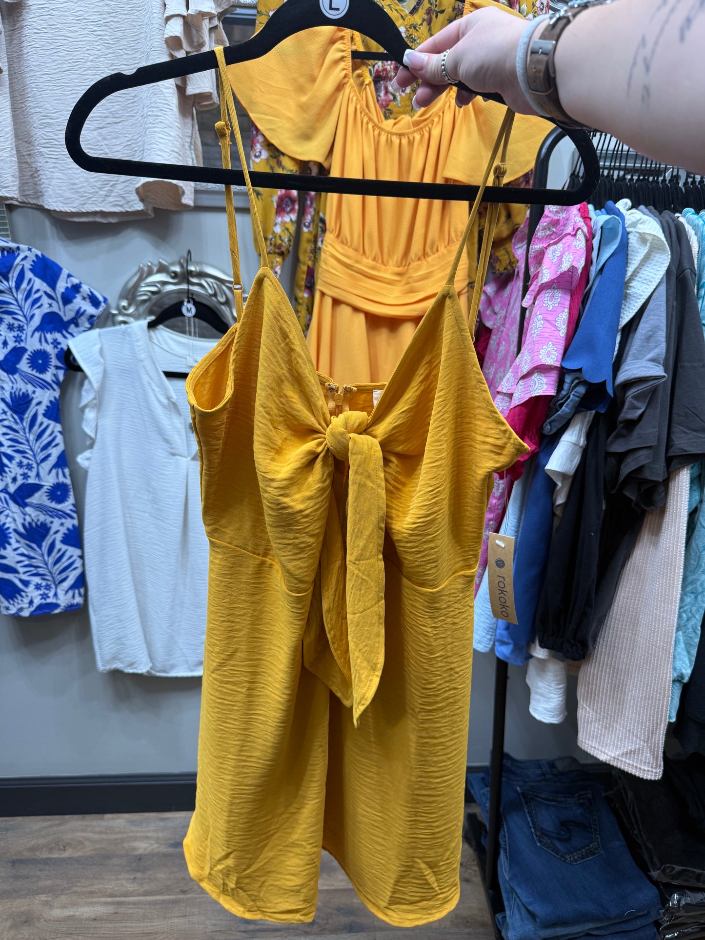 Yellow Top Tie Dress