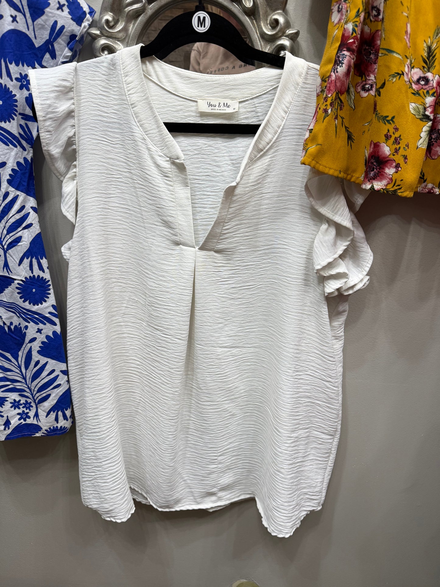 White Sleeveless Top