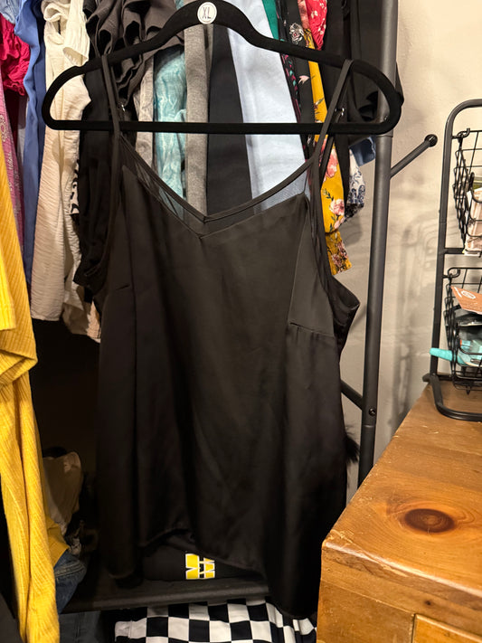 Black Satin Tank