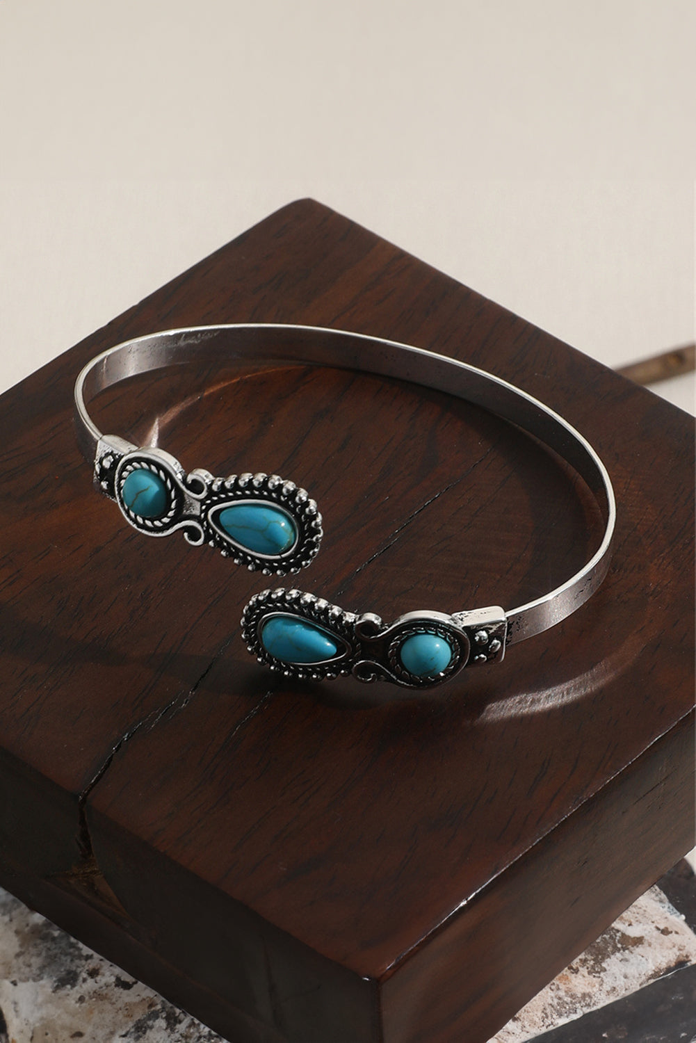 Turquoise Stone Wrap Bracelet