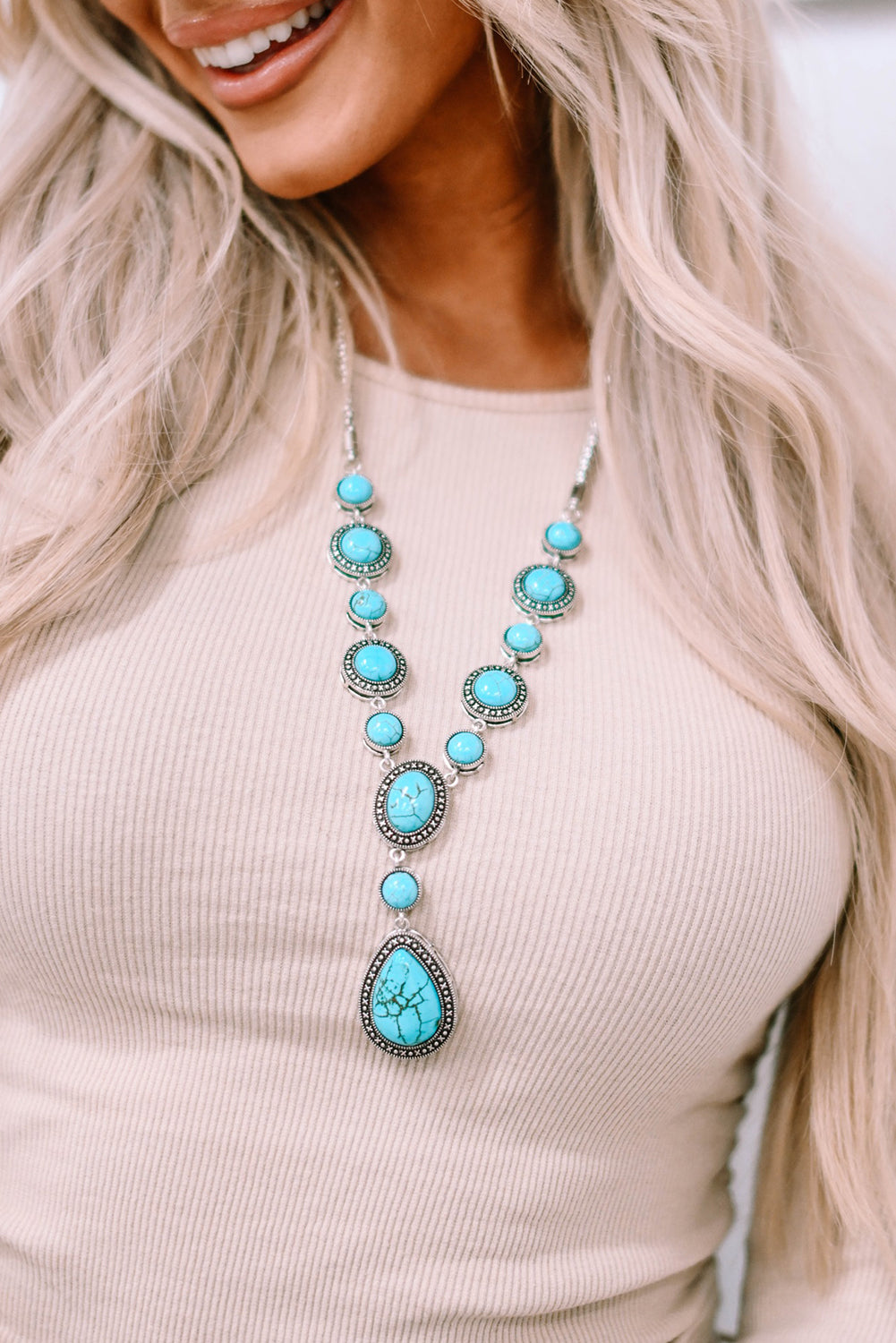 Turquoise Water Drop Necklace